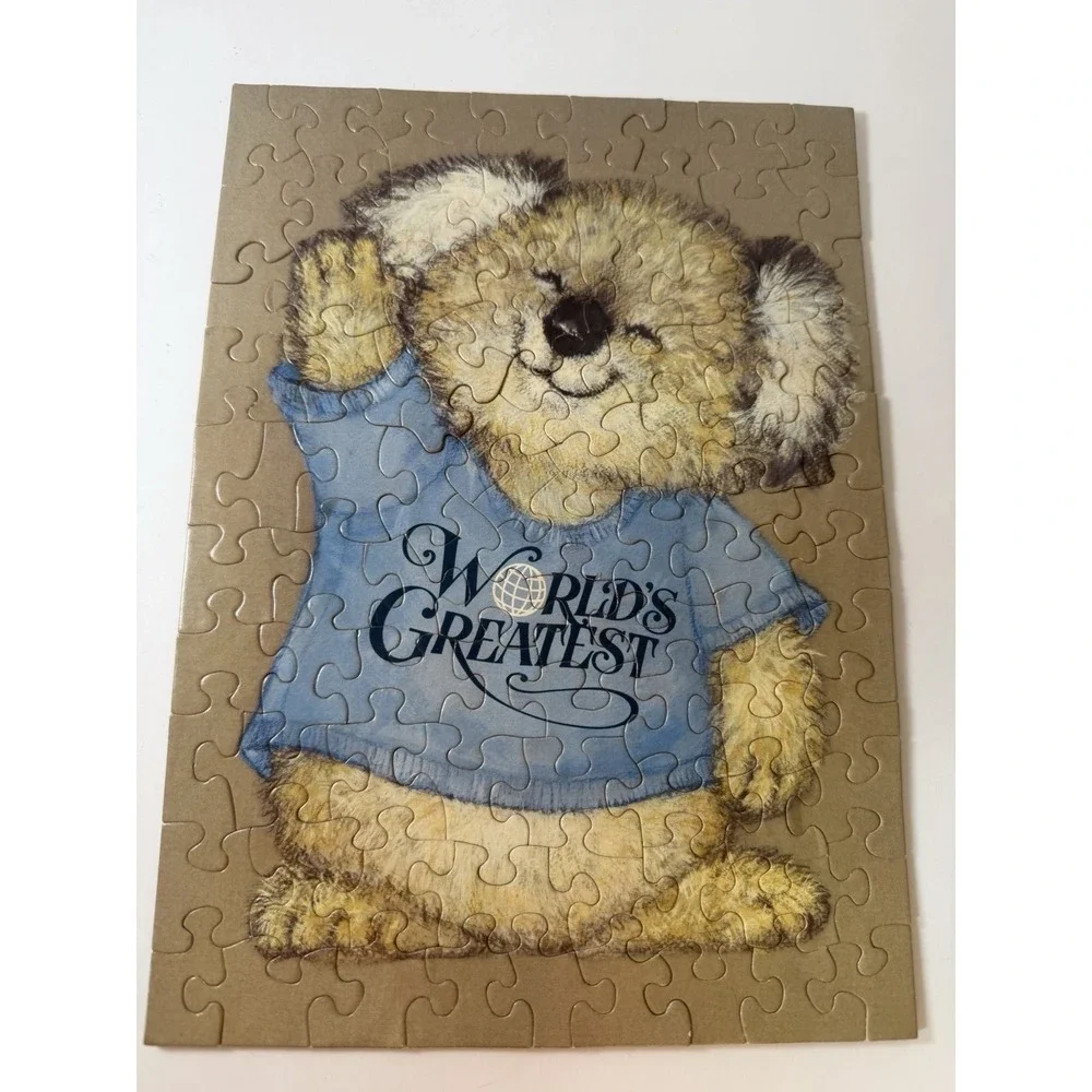 Vintage Shirt Tales 2 Sided Jigsaw Puzzle Hallmark Complete Over 60 Pieces Kip